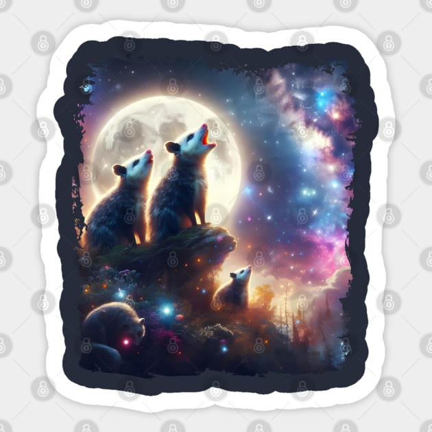 Lunar Possums’ Enchantment Sticker by MakerMind8.2
